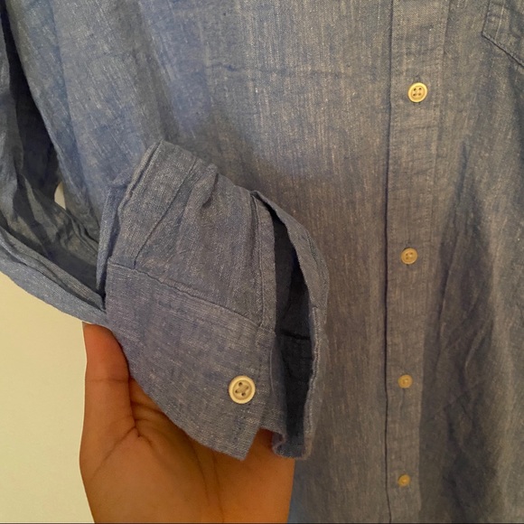 ✨NEW✨ GAP BF FIT | DENIM BLOUSE / BUTTON UP - Picture 4 of 9